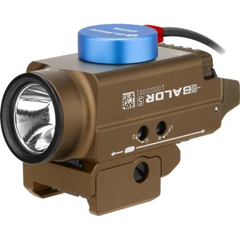 Ліхтар з ЛЦВ Olight Baldr S Green Laser Desert Tan
