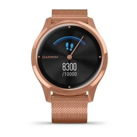 Смарт-годинник Garmin vivomove Luxe із рожево-золотистими корпусом та ремінцем