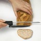 Кухонний ніж Victorinox SwissClassic DUX лезо 21см хвил. з направляючою з чорн. ручкою