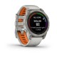 Смарт-часы Garmin fenix 7 Pro Sapphire Solar Edition титановые с туманно-серым/темно-оранжевым ремешком