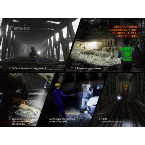 Ліхтар ручний Fenix C7 помаранчевий | Лімітована серія