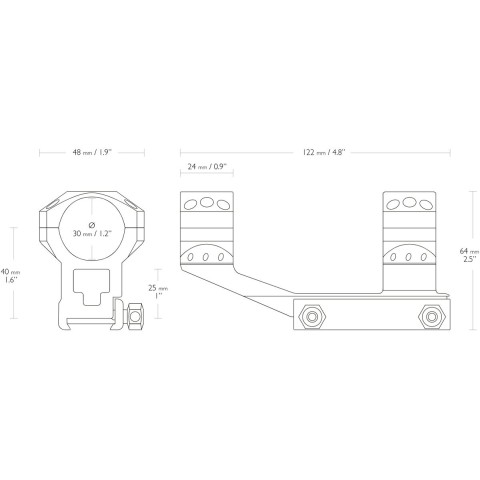 Моноблок Hawke AR, 30мм, High, Weaver
