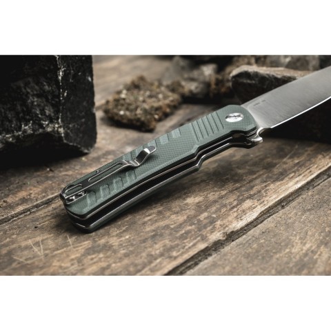 Ніж складаний туристичний Ganzo G769 (9 см) D2 / G10 зелений