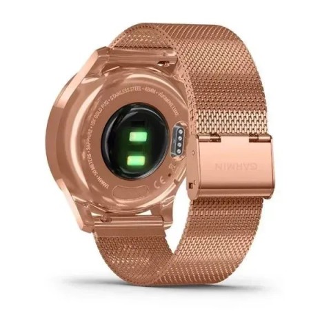 Смарт-годинник Garmin vivomove Luxe із рожево-золотистими корпусом та ремінцем
