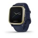 Смарт-часы Garmin Venu Sq Music Edition темно-синие со светло-золотистым безелем