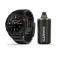 Смарт-годинник Garmin Descent Mk3i (51 мм) карбоново-сірий DLC титановий з DLC титановим ремінцем і Descent T2 Transceiver