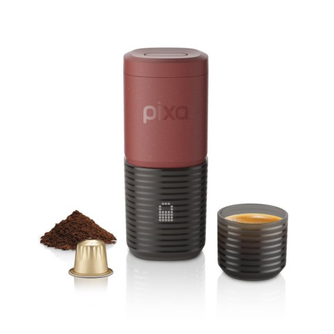 Портативна еспресо-кавоварка Wacaco Nanopresso біла з чохлом, механічна, для меленої кави