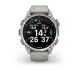 Смарт-годинник Garmin Descent Mk3 (43 мм) із нержавіючої сталі з силіконовим туманно-сірим ремінцем
