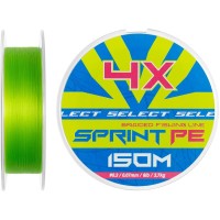Шнур Select Sprint PE 4X Light Green 150m #0.3/0.07mm 8lb/3.7kg
