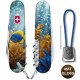 Складаний ніж Victorinox CAMPER DESIGN Жовто-блакитна рибка