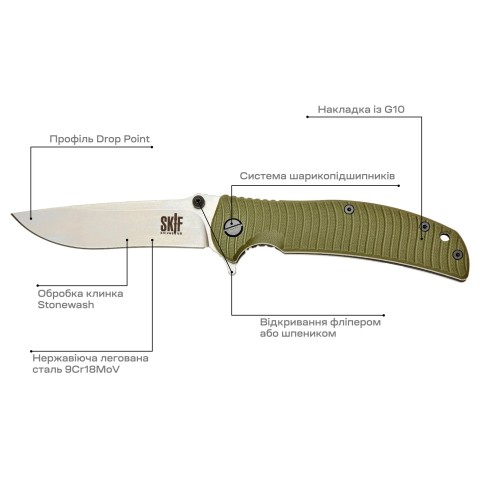 Нож Skif Urbanite II SW ц:olive