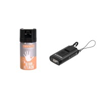 Комплект: 502580 Ліхтар-брелок Led Lenser K6R Safety + 2.1904 Балончик перцевий Umarex