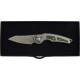 Нож Fox Jupiter Black Blade Titanium, Bead blasted Titanium + Jungle Wear carbon fiber i ц:gray/green