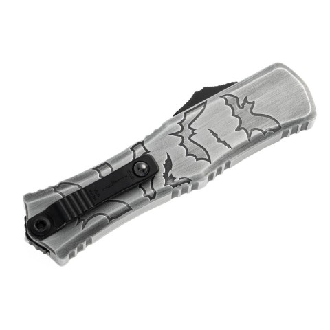 Нож Microtech Hera II Mini D/E OTF, Signature Brushed Metal Bats
