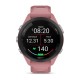 Смарт-годинник Garmin Forerunner 265s з чорним безелем, рожевим корпусом та рожевим/сірим силіконовим ремінцем