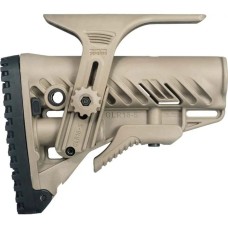 Приклад FAB Defense GLR-16 CP з регульованою щокою для AR15/M16. Tan