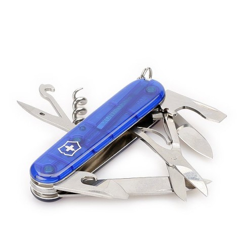 Ніж Victorinox Climber 91мм,14функ,син.прозор