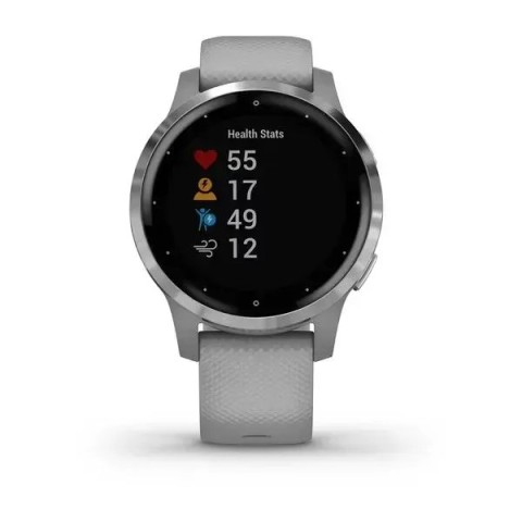Смарт-годинник Garmin vivoactive 4S припилено-сірий зі сріблястим безелем