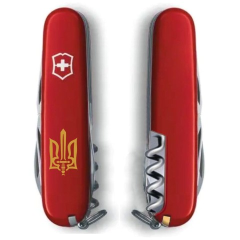 SPARTAN UKRAINE  91мм/12функ/крас /штоп /Трезубец ОУН брон.