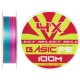 Шнур Select Basic PE Multicolor 100m #1.0/0.14mm 15lb/6.8kg