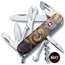 Нож Victorinox Swiss Army Climber Zodiac Золотая деревянная змея