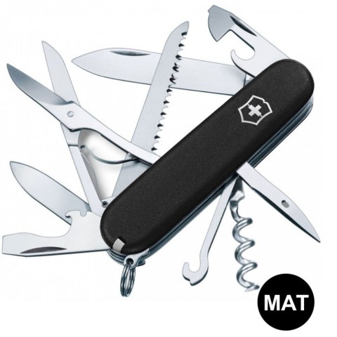 Ніж Victorinox Huntsman Mat 91мм,15функ,чорн.мат