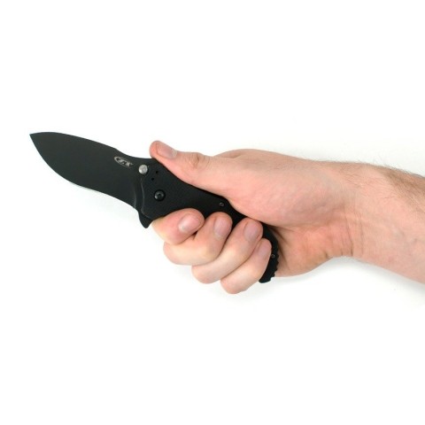 Ніж складний Zero Tolerance FOLDER G-10 BLACK/BLACK чорний клинок / чорна рукоять 0350