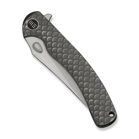 Ніж складаний туристичний Weknife Dracarys, (9.1 см) Böhler M390 / титан 6AL4V сірий