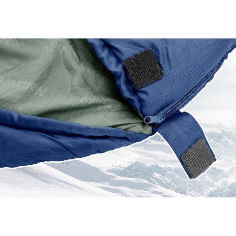 Спальник з капюшоном Naturehike MJ600 CNK2300SD014, темно-блакитний