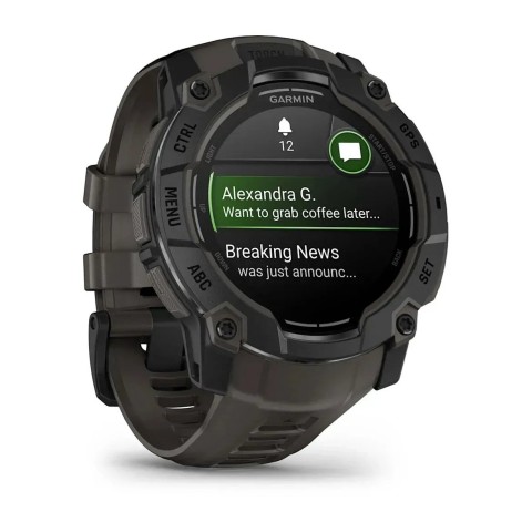 Смарт-часы Garmin Instinct 3 (50 мм) AMOLED черные/угольные
