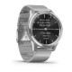 Смарт-часы Garmin vivomove Luxe с серебристыми корпусом и ремешком