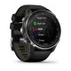 Смарт-часы Garmin Descent Mk3i (51 мм) серебрянно-черные PVD титановые с черно/серым силиконовым ремешком