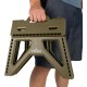 Стул раскладной Tribe Camp Chair Low Olive