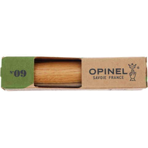 Нож Opinel №9 VRI, дуб, упаковка ц:natural
