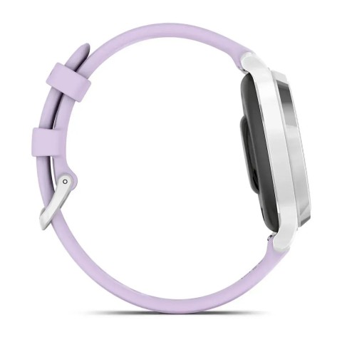 Смарт-часы Garmin Lily 2 Active серебристые с силиконовым ремешком цвета фиолетовый жасмин
