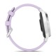 Смарт-часы Garmin Lily 2 Active серебристые с силиконовым ремешком цвета фиолетовый жасмин