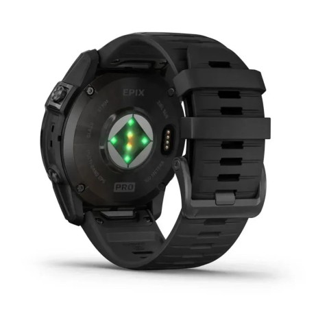 Смарт-годинник Garmin epix Pro Gen 2 Standard Edition (51 мм) сланцево-сірий з чорним ремінцем