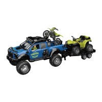 Игровой набор OTAMANKO Автотуризм Внедорожник с квадроциклом и мотоциклом