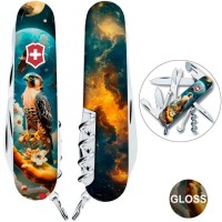 Ніж Victorinox Climber Ukraine 91мм,14функ ,Сокіл-захисник