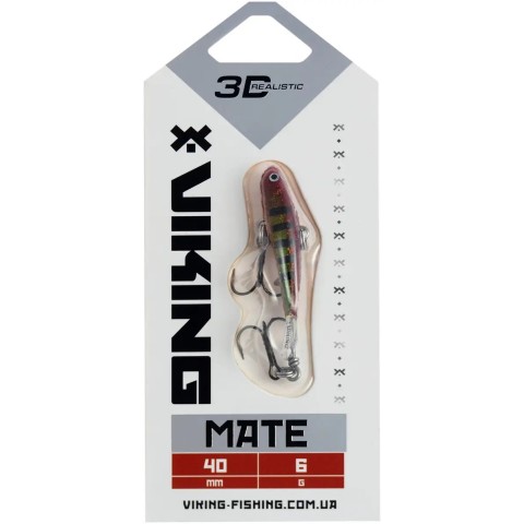 Балансир Viking Fishing Mate Ice Jig 40mm 6g #17 Brown Perch