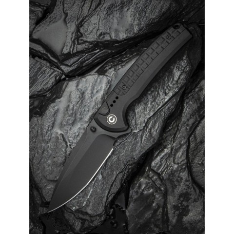 Ніж складаний туристичний Civivi Sentinel Strike II, (9.4 см) Nitro-V / Aluminum & FRN чорний