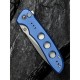 Ніж складаний туристичний Civivi Hyperpulse, (8.9 см) 14C28N / Aluminum синій