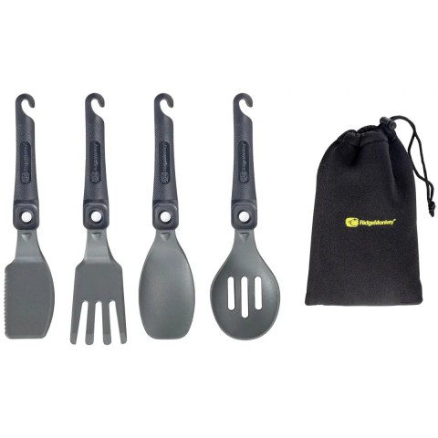 Набір столових приладів RidgeMonkey Q-Lock Utensil Set