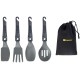 Набір столових приладів RidgeMonkey Q-Lock Utensil Set