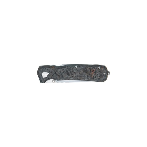 Нож Maserin Pulse, Magnacut, fat carbon, черно-оранжевый
