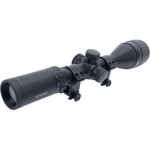 Прицел оптический Hawke Fast Mount 3-12x50 AO сетка Mil Dot с подсветкой. Кольца на Weaver