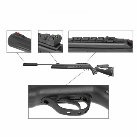 Пневматична гвинтівка Hatsan 125 Sniper з газовою пружиною