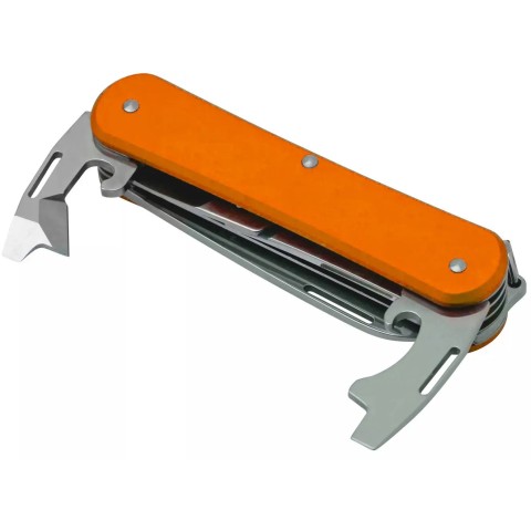 Нож многофункционал. Fox Vulpis Aluminium, 5 инструментов ц:orange