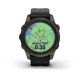 Смарт-часы Garmin fenix 7S Pro Sapphire Solar Edition карбоново-серые титановые DLC с черным ремешком