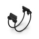 Ремінець для смарт-годинника Garmin QuickFit 26 регульований банджі-шнур Black
